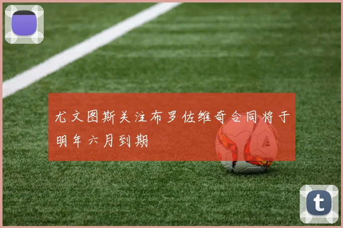 尤文图斯关注布罗佐维奇合同将于明年六月到期